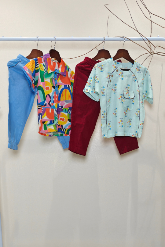 Tropical Retreat Surprise Bundle- Pack of 2 Shirts and 2 Pants